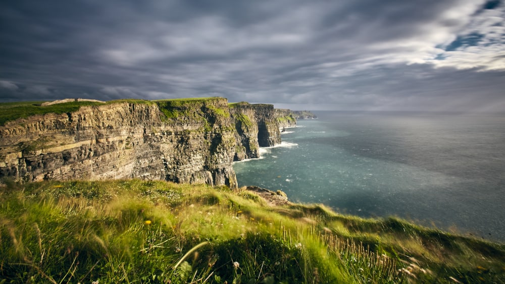 A breathtaking scenery of the edge of the Cliff of Moher